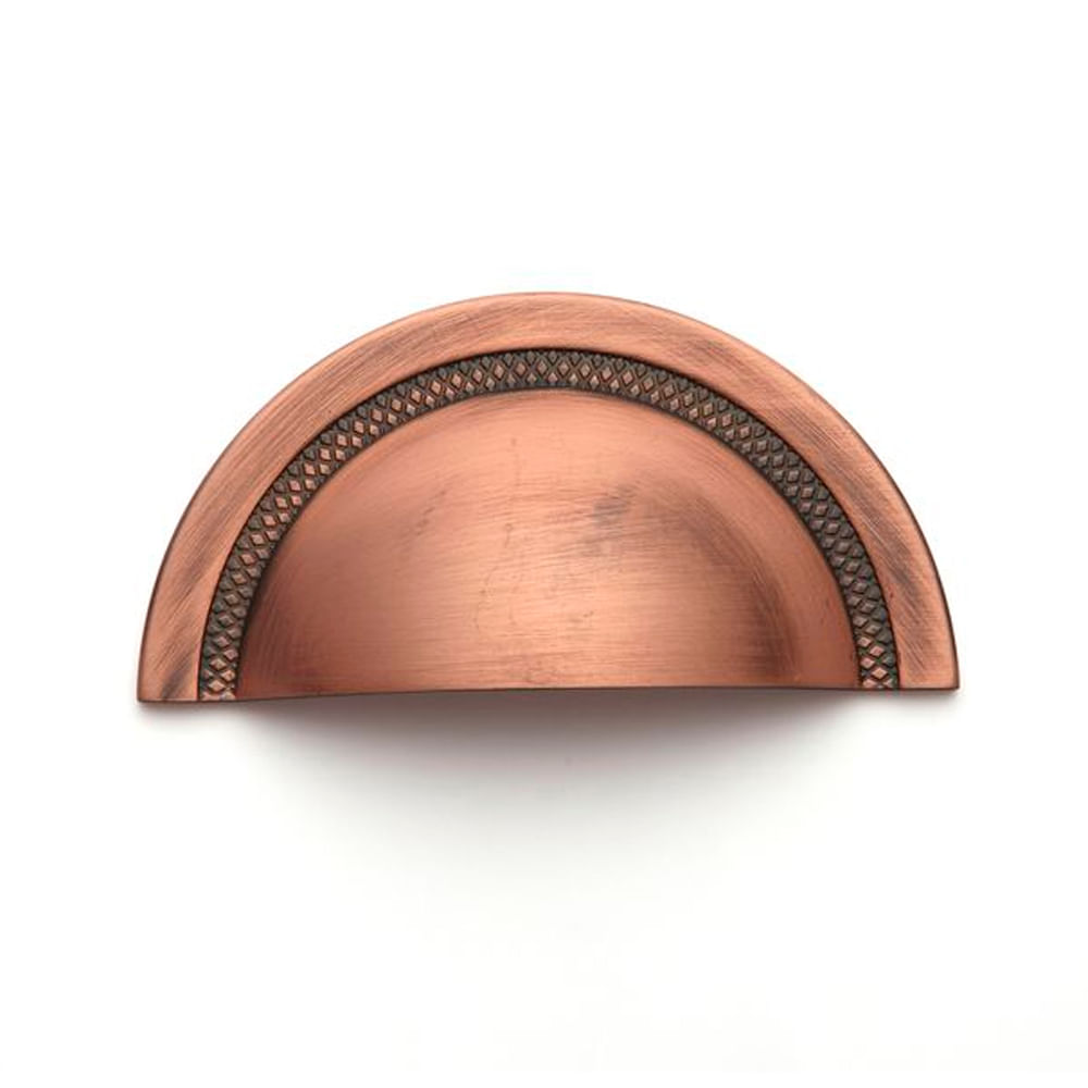 Puxador Concha Shell 48mm Vecchio Cobre Zen